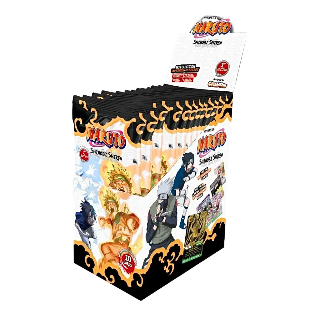 Naruto TCG: Set 2 Shinobi Shiren (1st Edition) Display (Englisch)