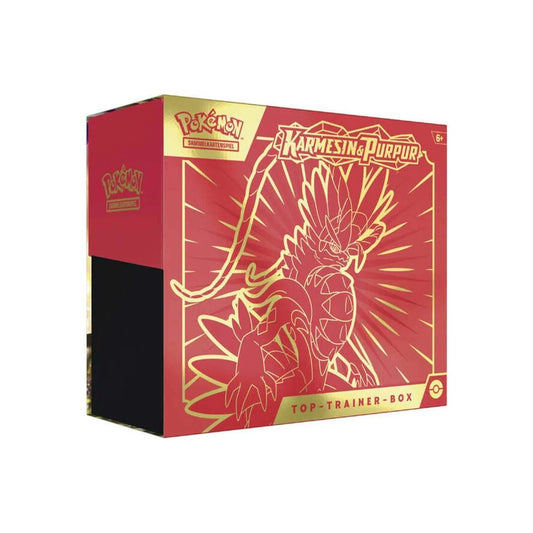 Karmesin & Purpur Top Trainer Box: Koraidon (DE)