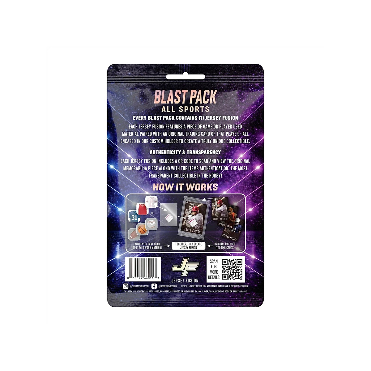 Jersey Fusion Blast Pack – All Sports Edition – Sealed Display (12 Packs)